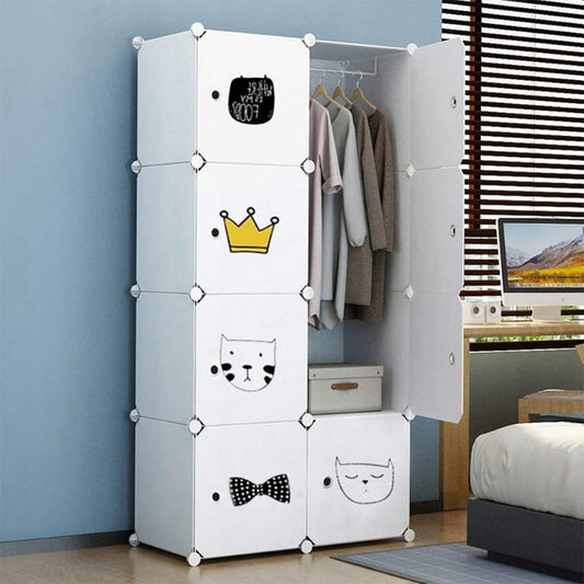 Dulap modular pliabil pentru copii - depozitare inteligentă și design colorat