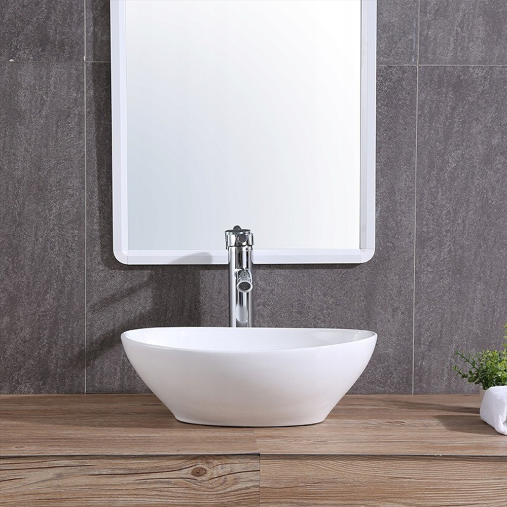 Lavoar ceramic Rebiko - 420x340x150 mm, alb, design minimalist modern
