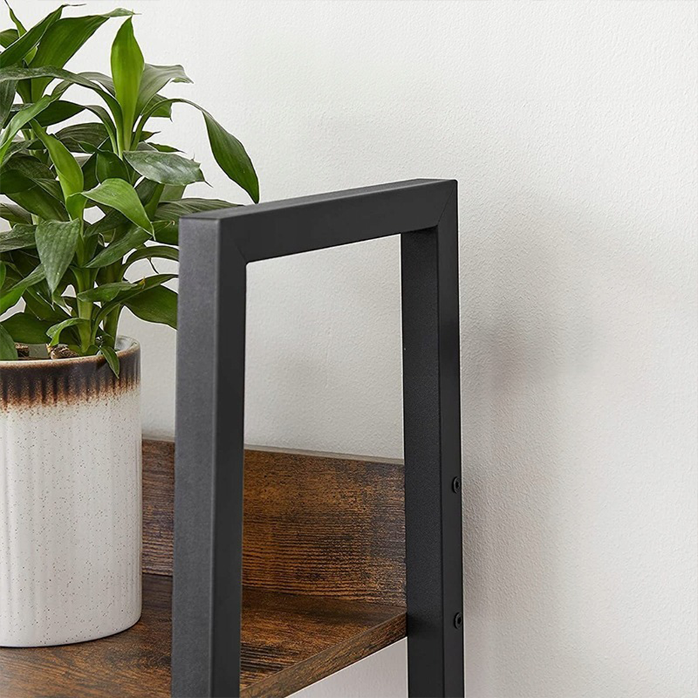 Bibliotecă în stil industrial cu cadru metalic - 170x33.8x30 cm, stil modern