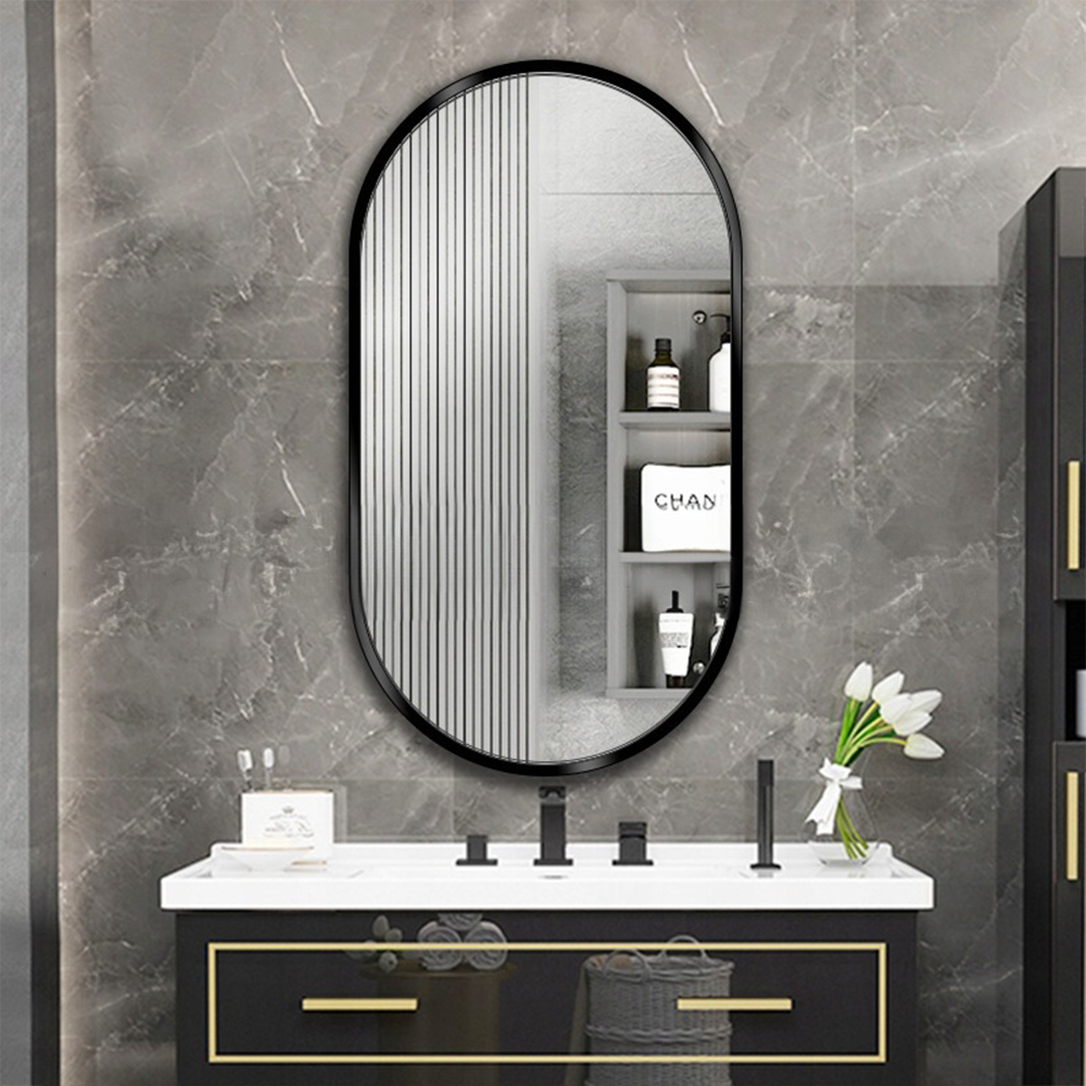 Oglindă decorativă 100x50 cm - design modern, instalare simplă, ideală pentru baie, hol sau dormitor