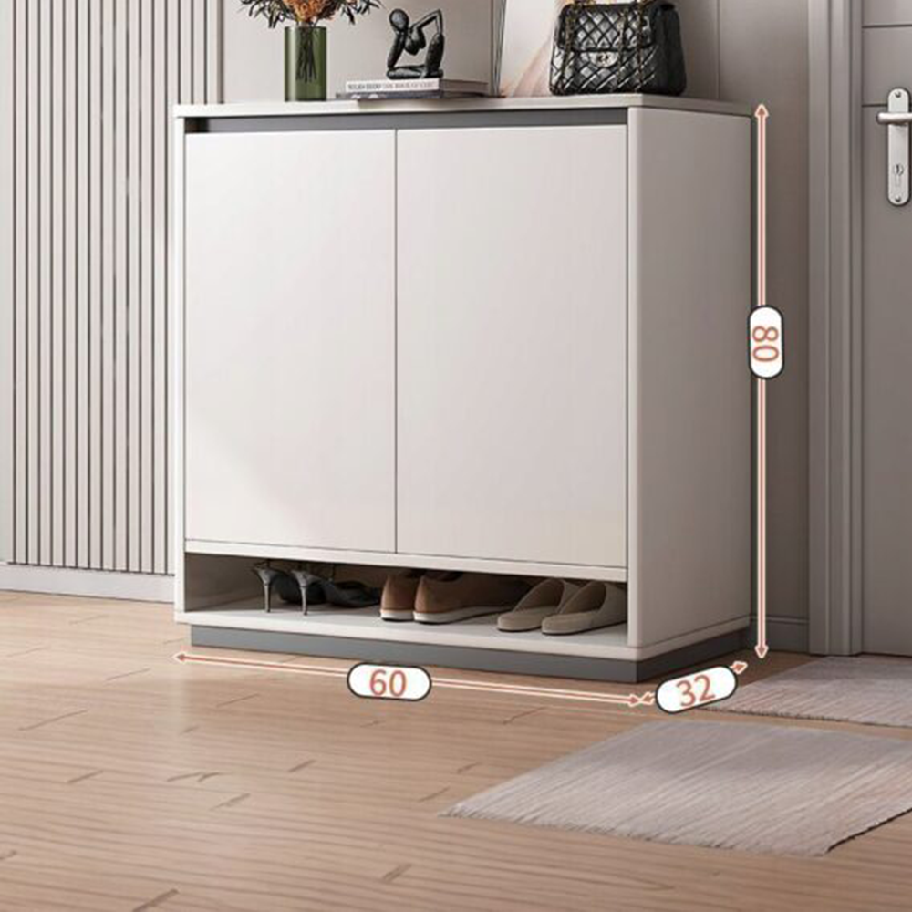 Dulap de pantofi alb 60x80x32 cm - soluție de depozitare compactă și elegantă