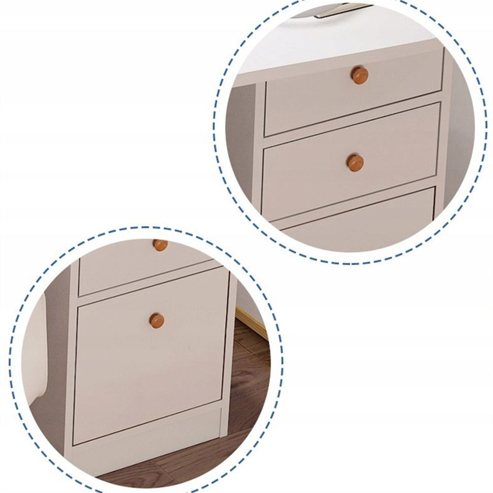 Birou modern alb cu sertare și rafturi - 100x50x73 cm - ideal pentru casă sau birou