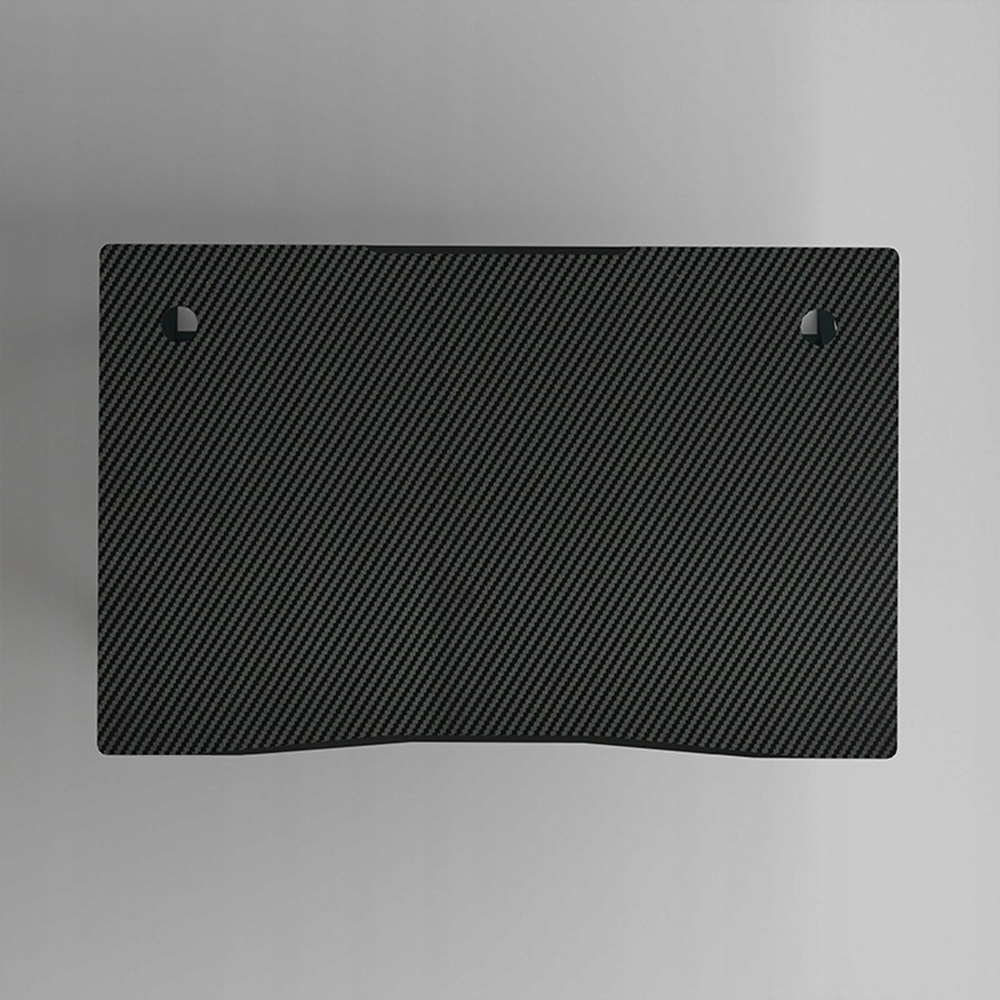 Birou de gaming 100x50 cm, stil loft, cu blat cu efect de carbon - cadru metalic, design modern
