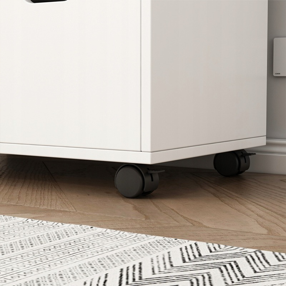 Dulap de imprimare alb - 60x70x35 cm - multifuncțional, modern cu 3 rafturi