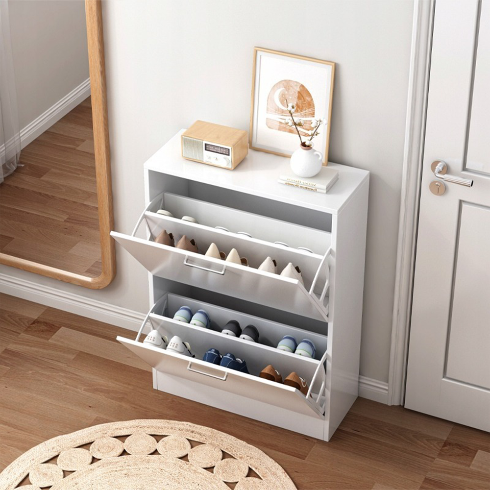 Dulap de pantofi MDF alb, 60 cm - design modern pentru hol, garderobă sau hol