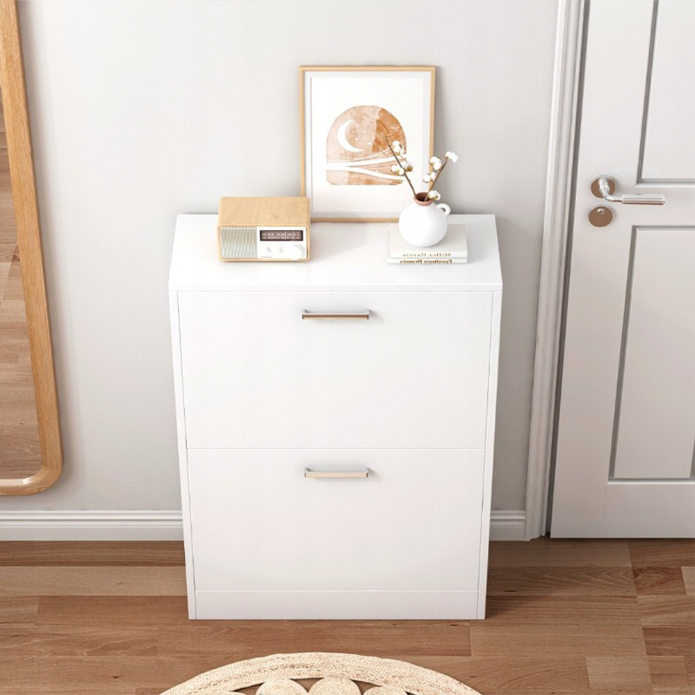 Dulap de pantofi MDF alb, 60 cm - design modern pentru hol, garderobă sau hol