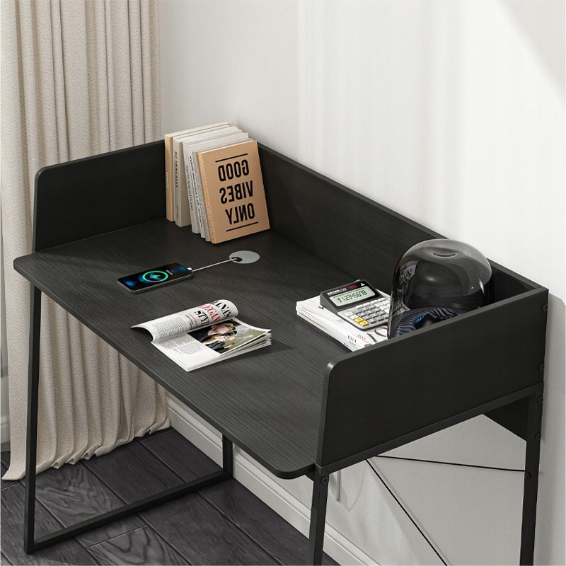 Birou pentru calculator 100 cm în maro închis - compact, modern, ideal pentru biroul de acasă