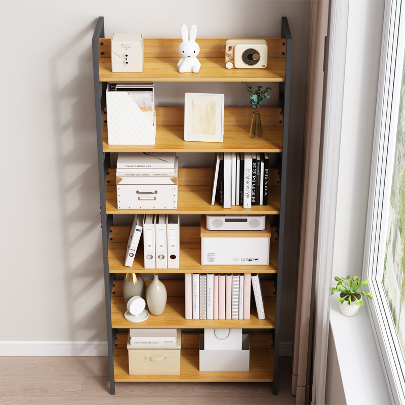 Raft în stil industrial - 174x80x30 cm, MDF și metal, design modern și solid