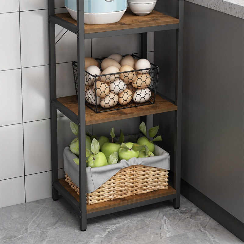 Dulap de depozitare în stil industrial - 154x40x30 cm, 5 rafturi, stil loft, MDF și metal