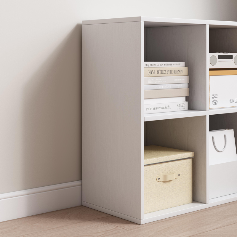 Alb KALAX 2x3 bibliotecă deschisă - raft modern de depozitare din MDF, 90x30x60 cm