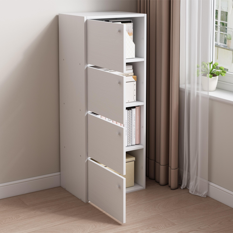 Comodă albă în stil scandinav - 102x40x30 cm, design minimalist din lemn