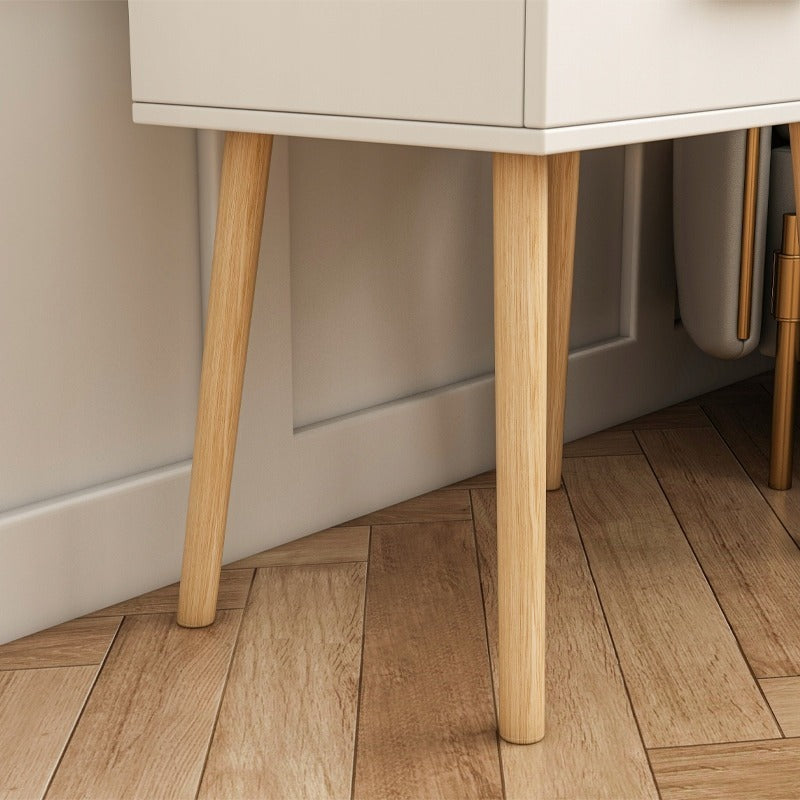 Noptieră albă cu sertar Scandinav loft dormitor glamour