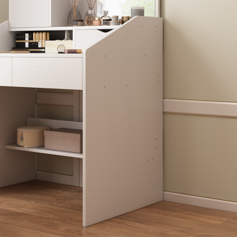 Măsuță de toaletă albă cu oglindă, 70x40x130 cm - Soluție elegantă și practică pentru dormitor sau baie