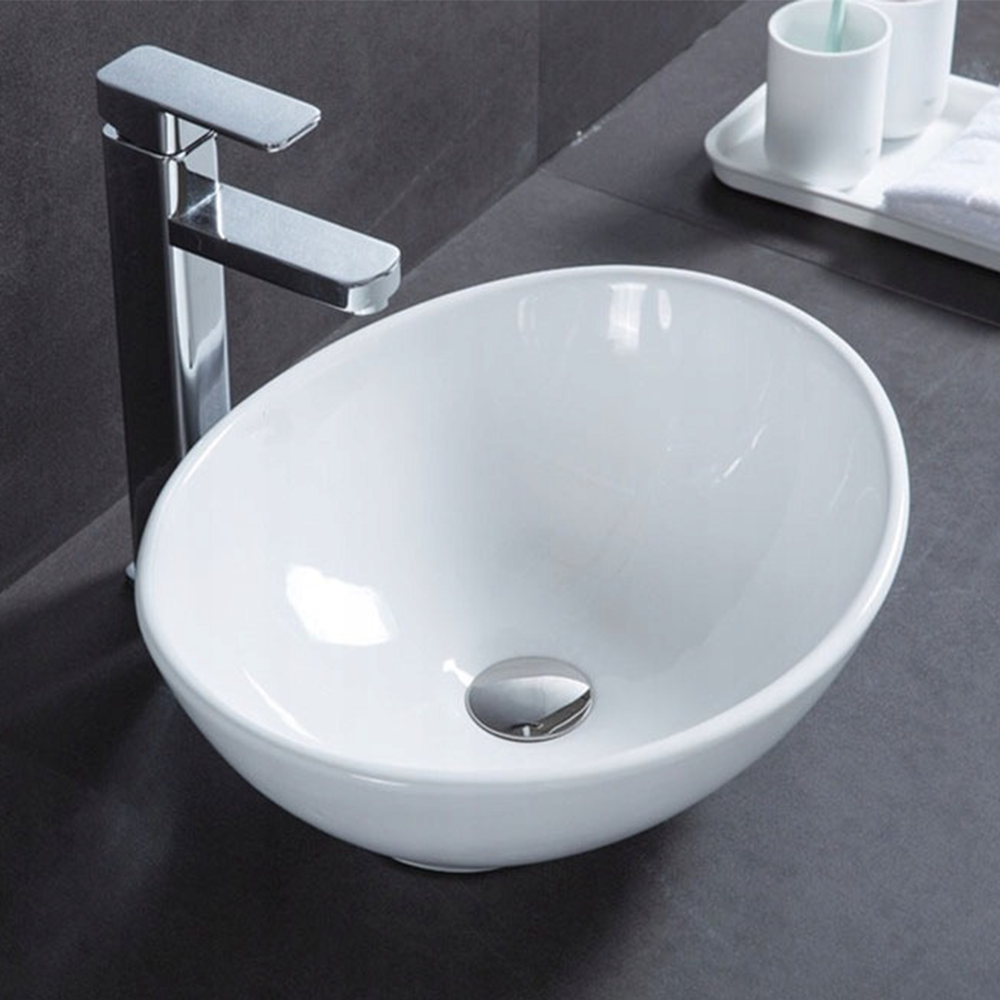 Lavoar ceramic Rebiko - 420x340x150 mm, alb, design minimalist modern