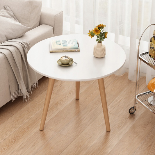 Masă de cafea rotundă 60x52 cm - stil scandinav, eleganță și design compact