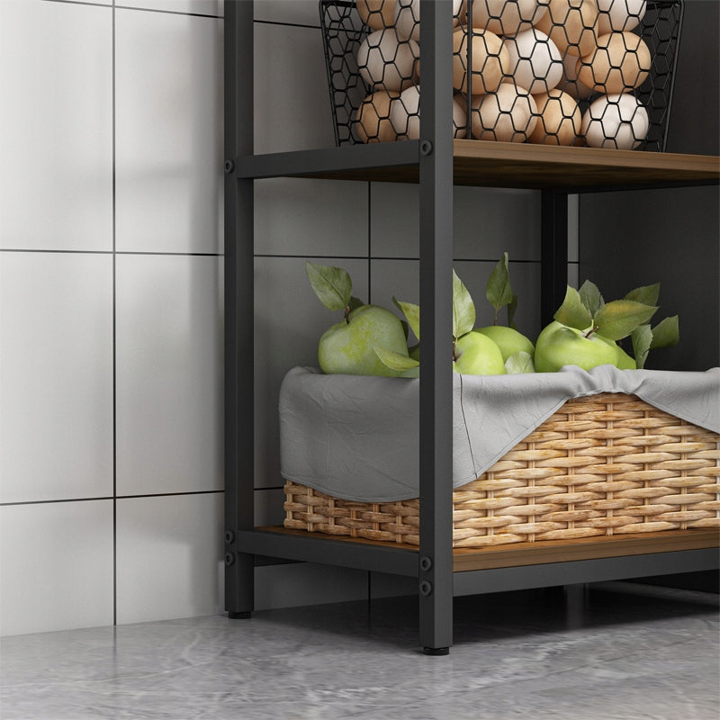 Dulap de depozitare în stil industrial - 154x40x30 cm, 5 rafturi, stil loft, MDF și metal