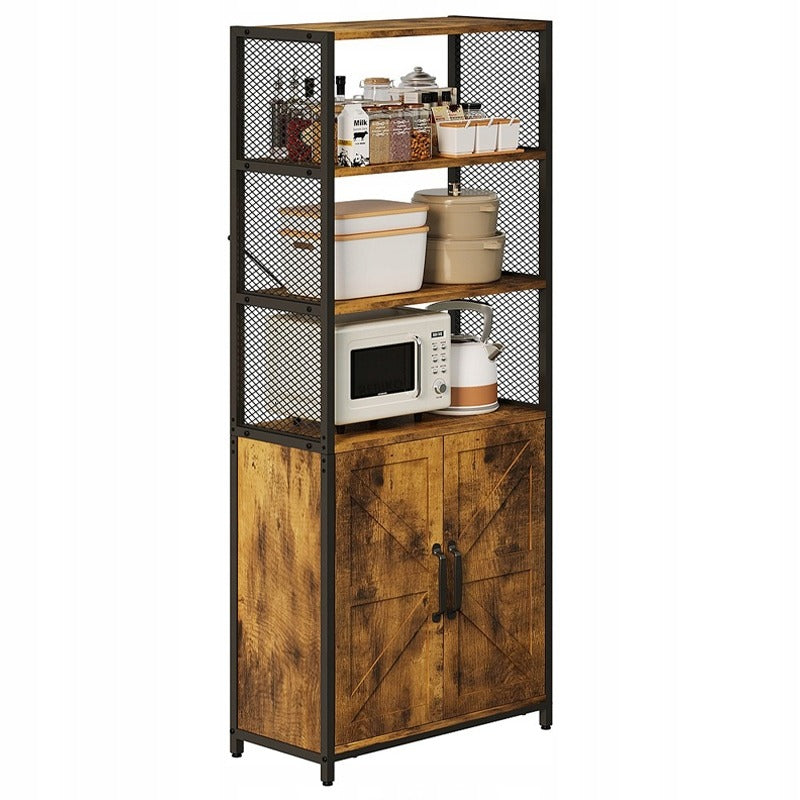 Bufet rustic industrial tip loft, dulap independent, raft, comodă cu sertare, 151 cm