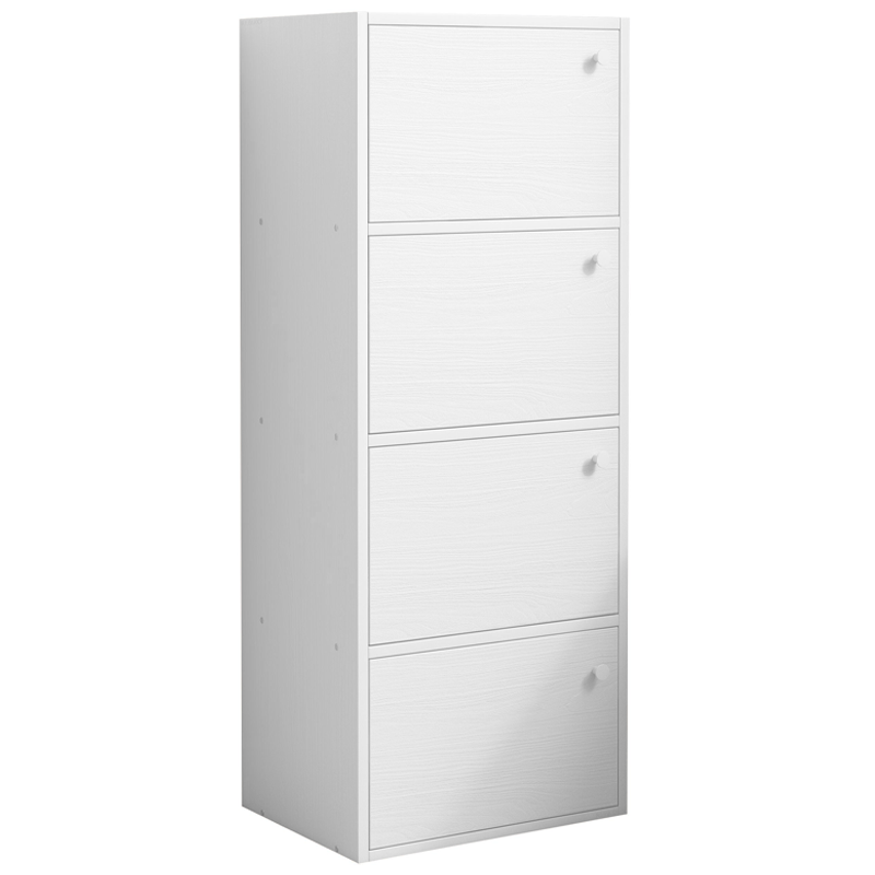 Comodă albă în stil scandinav - 102x40x30 cm, design minimalist din lemn