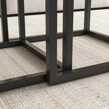 Set de mese de cafea 2 în 1 - mese pătrate pliabile pentru camera de zi