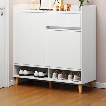 Comodă modernă albă cu spațiu amplu pentru depozitarea pantofilor, 60 cm, cu sertar