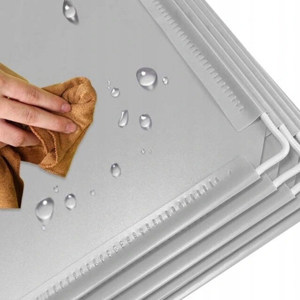Dulap modular pliabil cu rafturi impermeabile - 147x111x37 cm, soluție de mobilier ușoară și practică.
