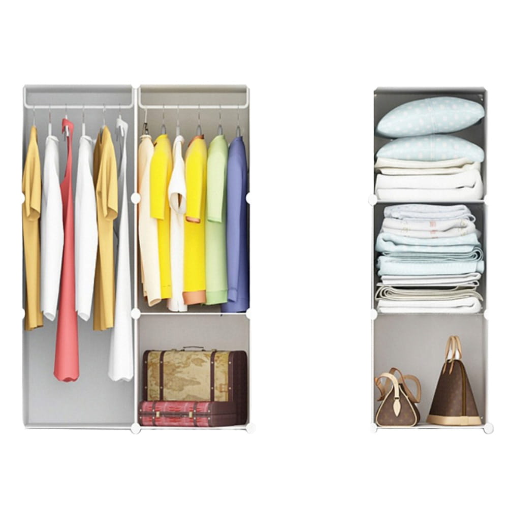 Dulap modular din plastic - pentru haine, pantofi, jucării 110x147x47 cm