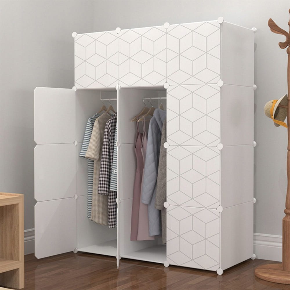 Dulap modular din plastic - pentru haine, pantofi, jucării 110x147x47 cm