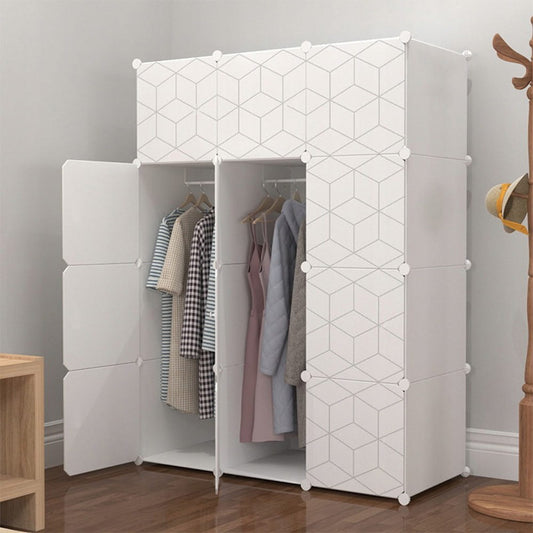 Dulap modular din plastic - pentru haine, pantofi, jucării 110x147x47 cm