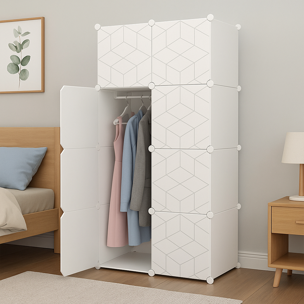 Dulap modular 147x75x47 cm - spațios, robust, ușor de asamblat