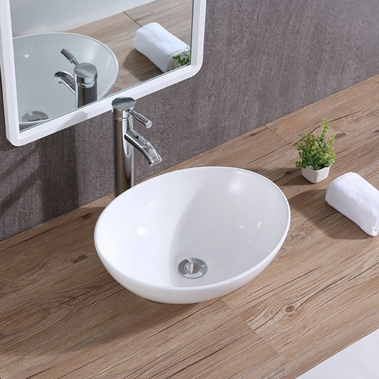 Lavoar ceramic Rebiko - 420x340x150 mm, alb, design minimalist modern