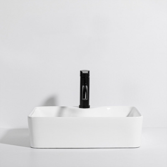 Lavoar ceramic Rebiko - 470x370x140 mm, alb, design minimalist modern