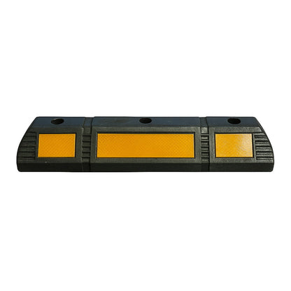Bara de protecție pentru roțile de parcare din cauciuc - 59 cm, cu bandă reflectorizantă, 1 buc