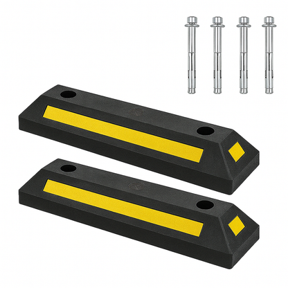 Set de separare a spațiilor de parcare din 2 piese, 54 cm, cu bandă reflectorizantă - Pentru marcarea eficientă a spațiilor de parcare