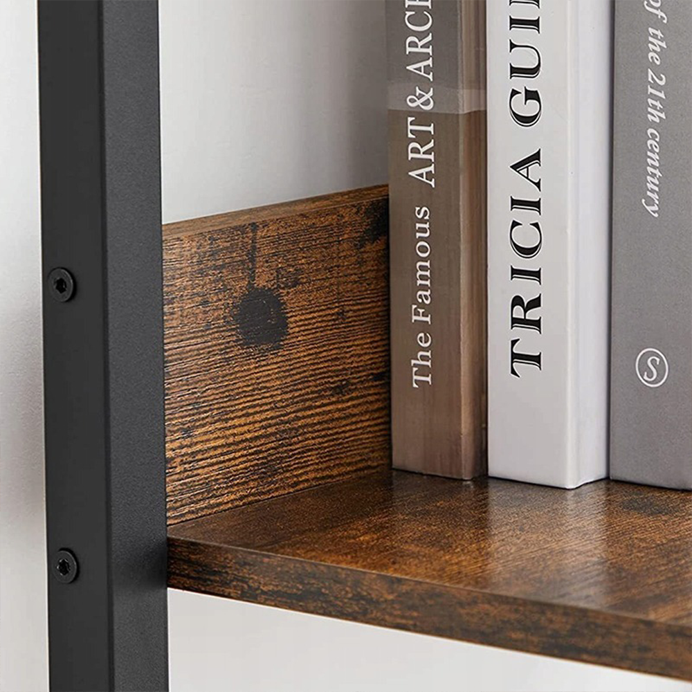 Bibliotecă în stil industrial cu cadru metalic - 170x33.8x30 cm, stil modern