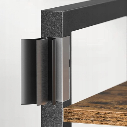 Bibliotecă îngustă în stil loft industrial - 40x30x187,5 cm, cu cadru metalic