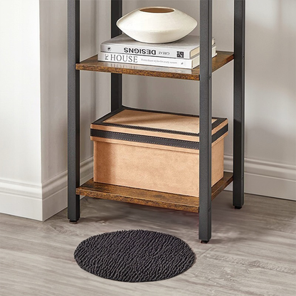 Bibliotecă îngustă în stil loft industrial - 40x30x187,5 cm, cu cadru metalic