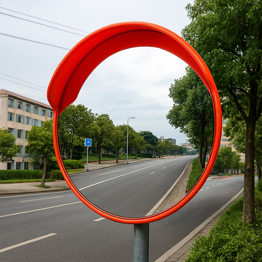 Oglindă de trafic, 45 cm - Vizibilitate sporită la intersecții și în curbe