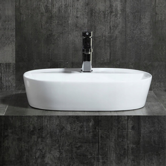 Lavoar ceramic Rebiko - 600x400x120 mm, alb, design modern și minimalist