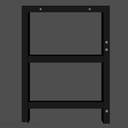 Birou gaming 120 cm negru - stil loft, top MDF și cadru metalic, design ergonomic