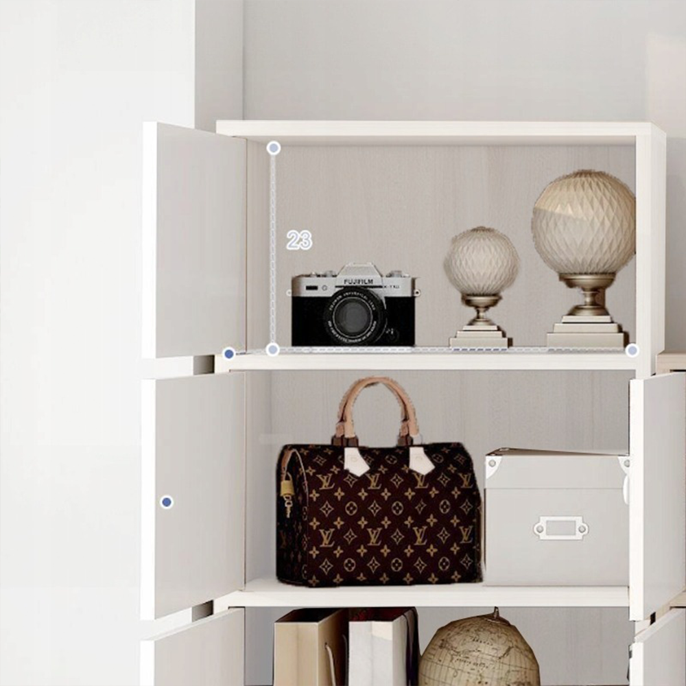 Dulap alb minimalist în stil scandinav - 78x30x40 cm