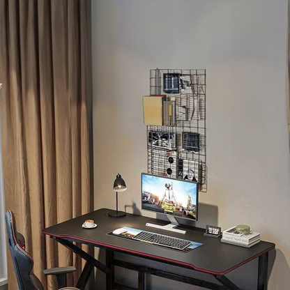 Birou pentru jocuri - Negru, 120x60x74 cm - Design ergonomic, mult spațiu pentru jocuri și lucru