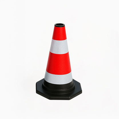 Con flexibil, reflectorizant de avertizare rutieră - 40 cm - Delimitare sigură pentru trafic și șantiere