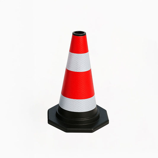 Con flexibil, reflectorizant de avertizare rutieră - 40 cm - Delimitare sigură pentru trafic și șantiere