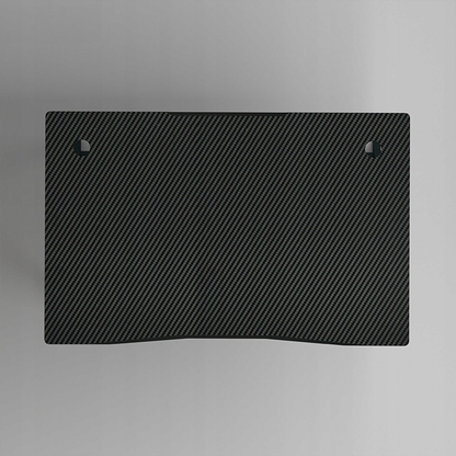 Birou de gaming 100x50 cm, stil loft, cu blat cu efect de carbon - cadru metalic, design modern