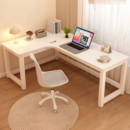 Birou de colț 120x60 cm, stil loft - birou modern pentru jocuri și home office cu cadru metalic