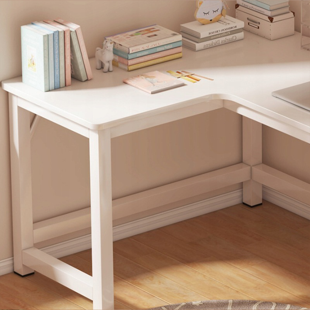 Birou de colț 120x60 cm, stil loft - birou modern pentru jocuri și home office cu cadru metalic