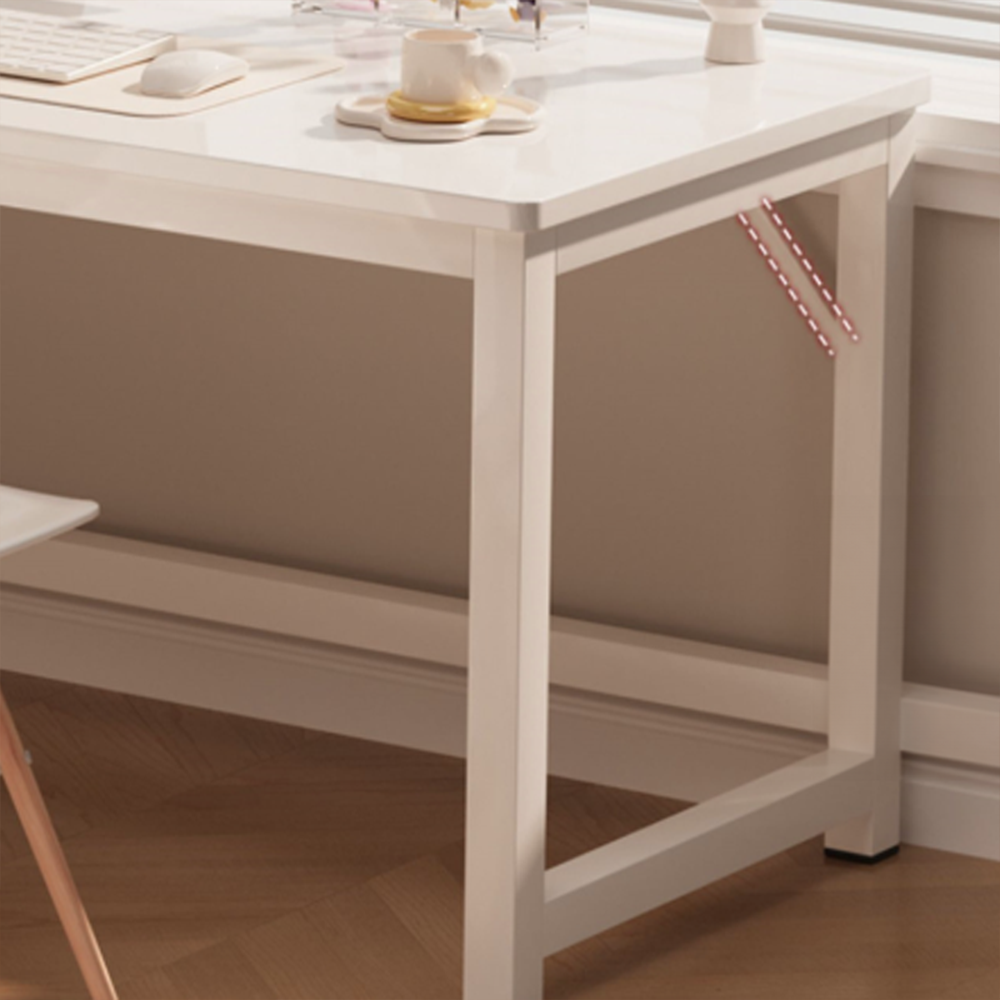 Birou de colț 120x60 cm, stil loft - birou modern pentru jocuri și home office cu cadru metalic