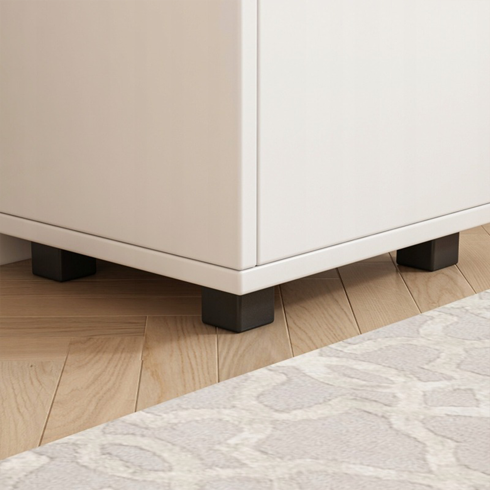 Dulap de baie alb cu rafturi și ușă - 33x30x90 cm