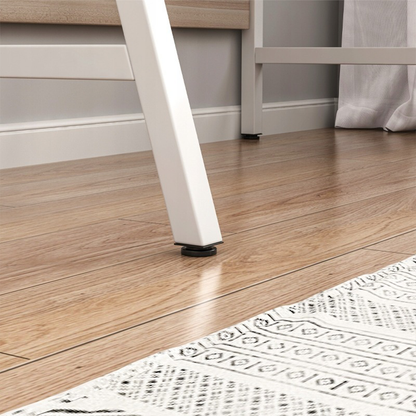 Birou pentru calculator în stil industrial - stejar deschis, 81x100x50 cm