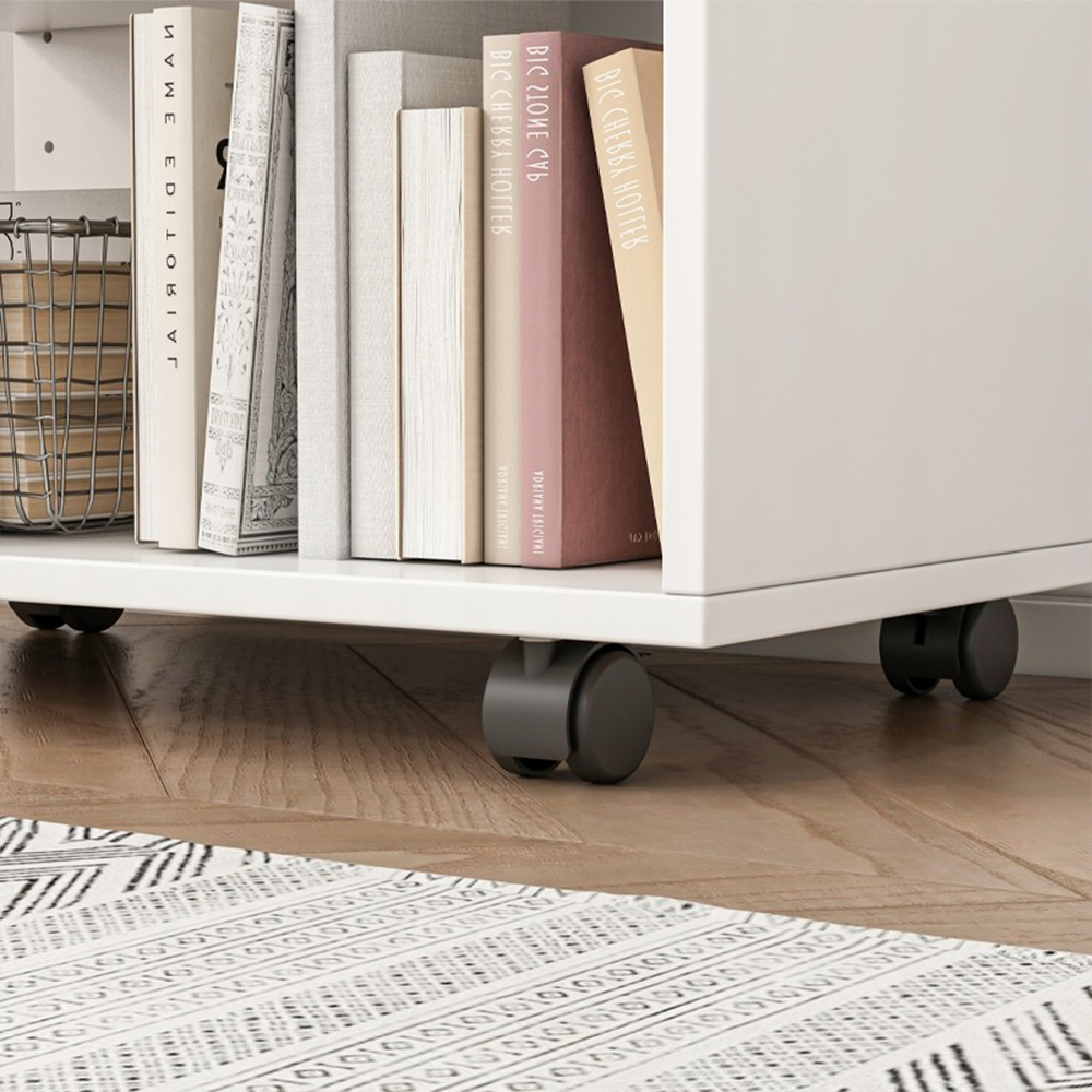 Dulap alb 60 cm - design modern în stil loft, ideal pentru birou sau birou acasă